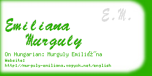 emiliana murguly business card